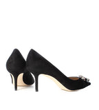 Saresa Black Suede Pump