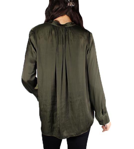 Tink Satin Tunic Khaki