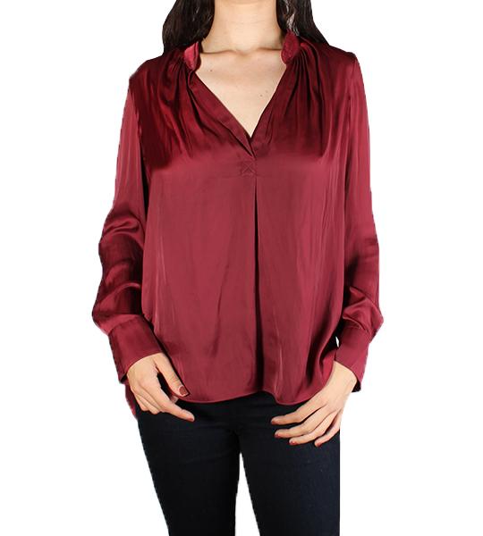 Tink Satin Tunic Bordeaux