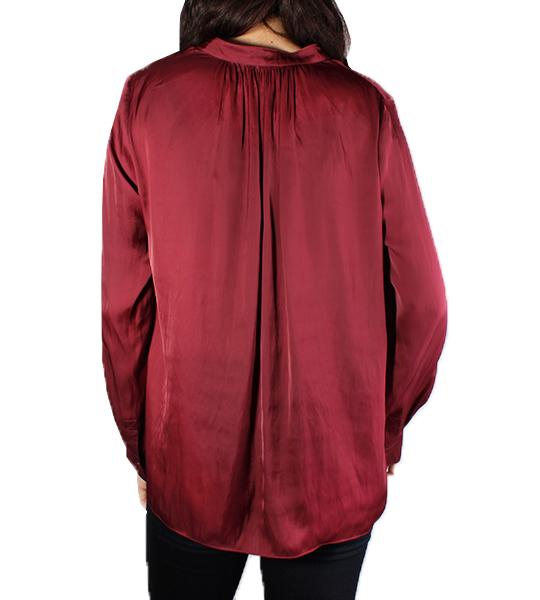 Tink Satin Tunic Bordeaux