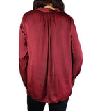 Tink Satin Tunic Bordeaux