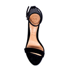 Schutz Black Velvet Sandal - TheSeptember.com