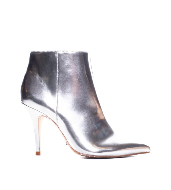 Schutz Silver Ankle Boot - TheSeptember.com