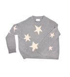 Markus C Star Cashmere Sweater - Grey