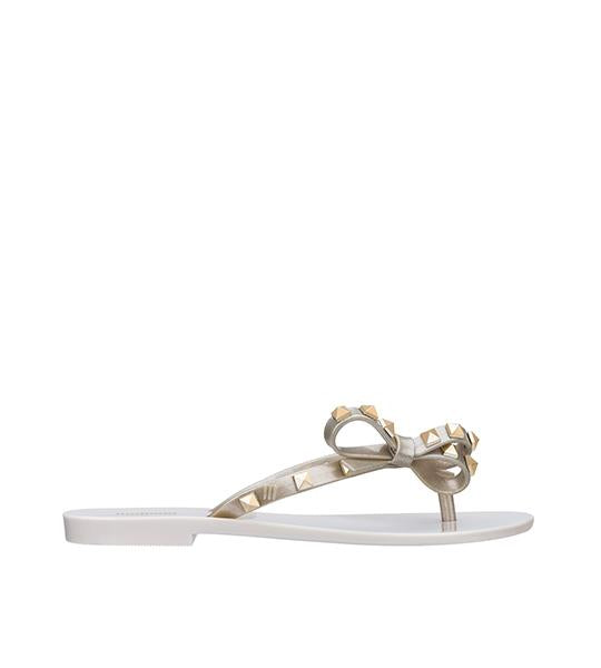 Harmonic Studs Flip Flop Beige