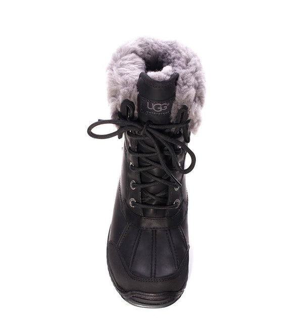 UGG Australia Adirondack Boot II - Black Leather - TheSeptember.com