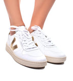 V-10 Sneaker White Gold