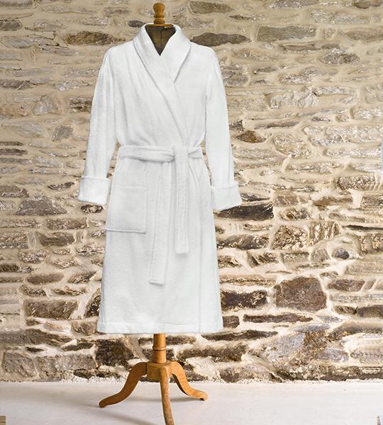 Pepa White Terry Robe