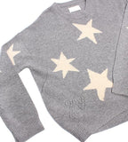 Markus C Star Cashmere Sweater - Grey
