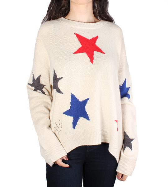 Markus C Star Cashmere Sweater - Toile