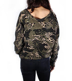 Brume Camo Print V-Neck Sweater